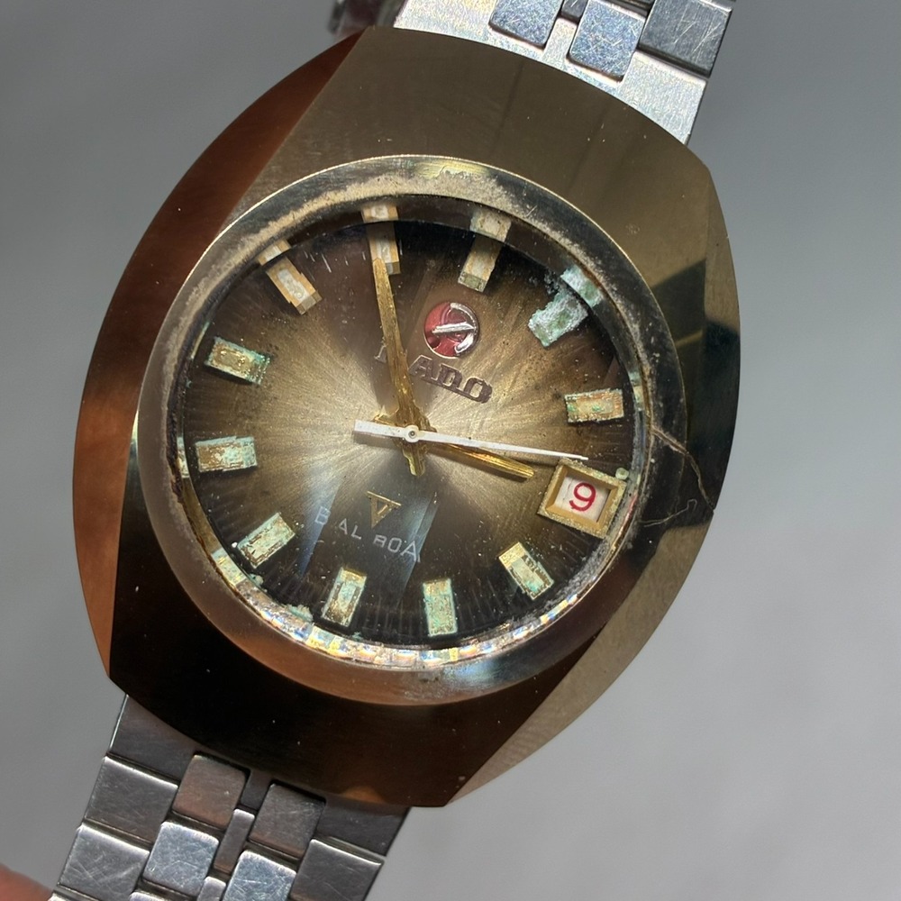 Vintage Rado Balboa V Great Automatic Swiss Men's Watch -RUNNING! READ!